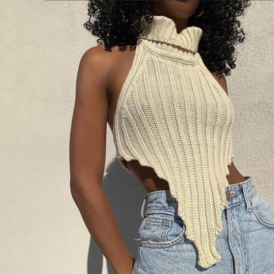 Knitted Sleeveless Top - Chic Affair